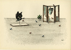 Toyen (Čermínová Marie) – Paravan s rybí hlavou 