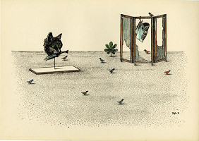 Toyen (Čermínová Marie) – Paravan s rybí hlavou 