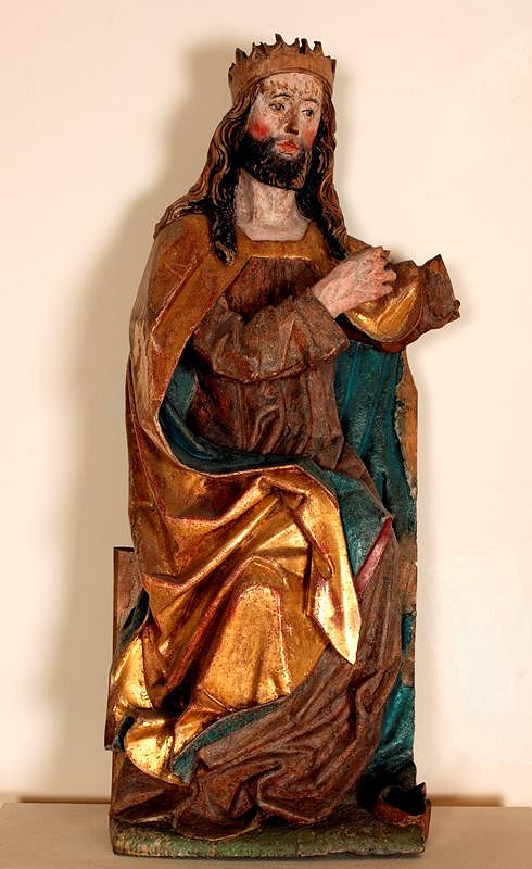 neznámý řezbář moravský – Kristus ze skupiny Korunování Panny Marie
