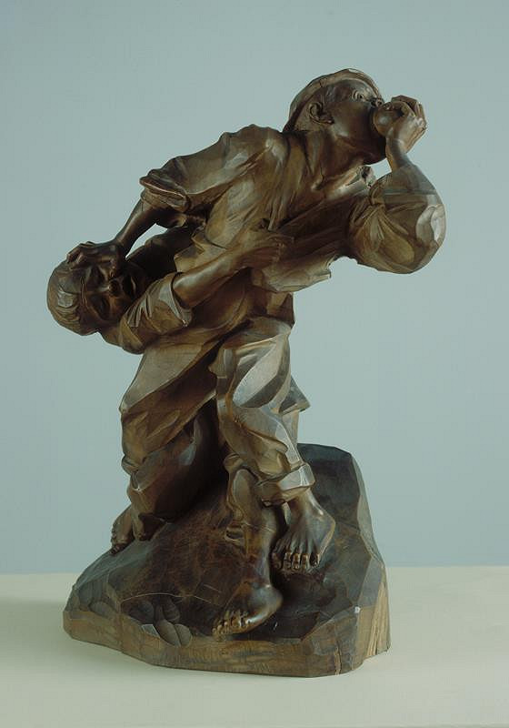 Franz Barwig – Zápas dvou hochů o jablko 