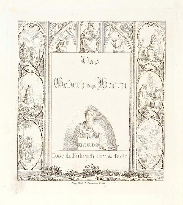 Josef Führich – Das Gebeth des Herrn (titulní list)