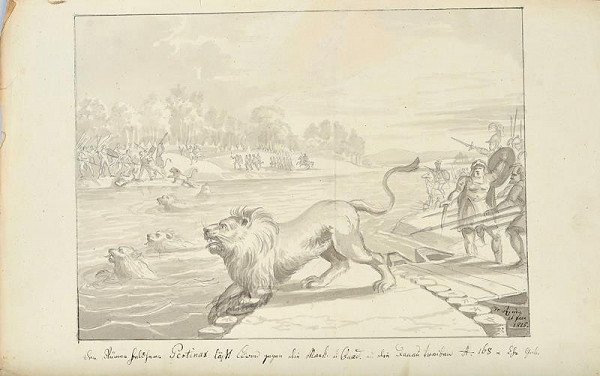 František (Franz) Richter – Pertinax posílá proti Markomanům a Kvádům lvy