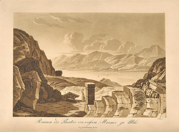 Georg (Jiří) Döbler – Ruiny divadla na Mélu (pohledy z Orientu)