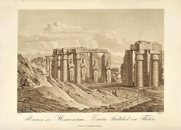 Georg (Jiří) Döbler – Ruiny Memnonea (pohledy z Orientu) 