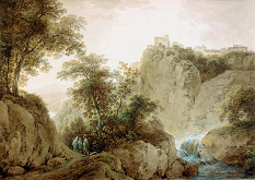 Martin von Molitor – Horská krajina se zříceninou (Krajina u Tivoli) 