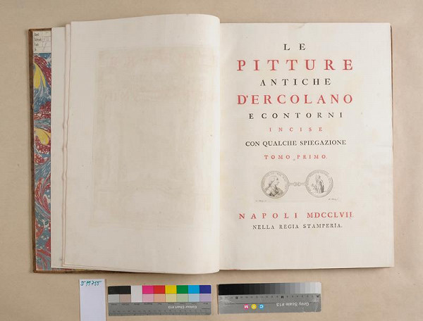 neurčený autor – Le pitture antiche dˇErcolano. Tomo primo 