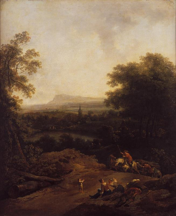 Johann Christian Brand (Brandt) – Krajina s povozem 