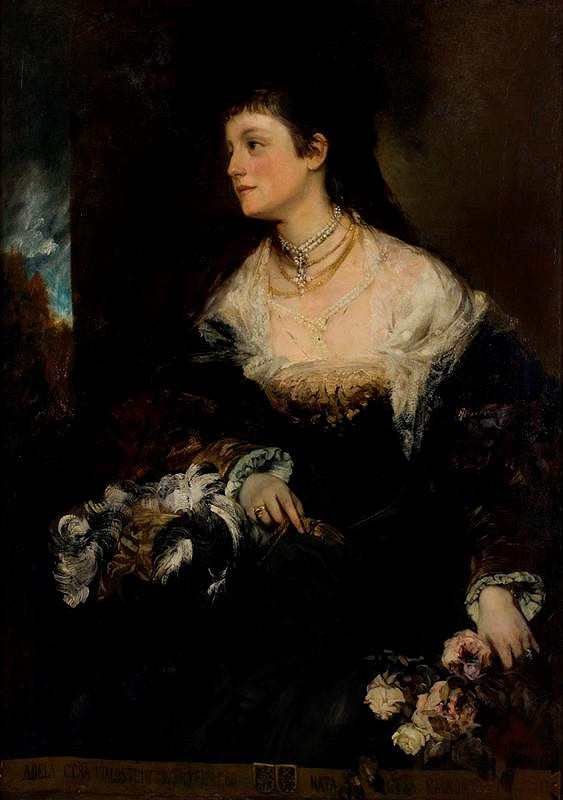 Hans Makart – Podobizna hraběnky Valdštejnové, rozené Kálnoky 