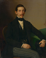 Václav Govič – Mladý muž z rodiny Neureutterů se psem 