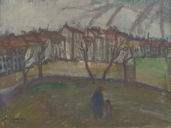 Jiří Hejna – Pohled do Krásovy ulice na Žižkově 