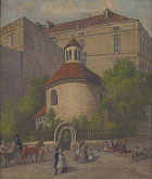 Alois (autor předlohy) Bubák – Rotunda Nalezení sv. Kříže na Starém Městě 