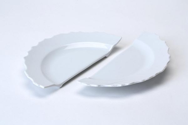 Bořek Šípek – LAMANA dezertní talíř půlený 