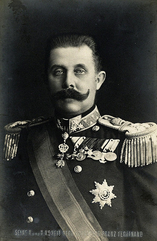 neznámý – bez názvu (portrét Františka Ferdinanda d´Este - pohlednice) 