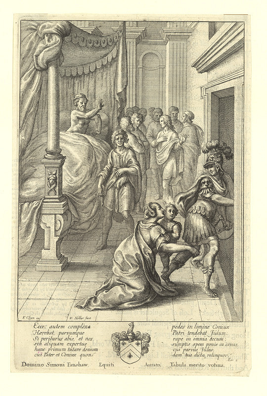 Václav Hollar – Aeneas v Troji, podle Francise Cleyna