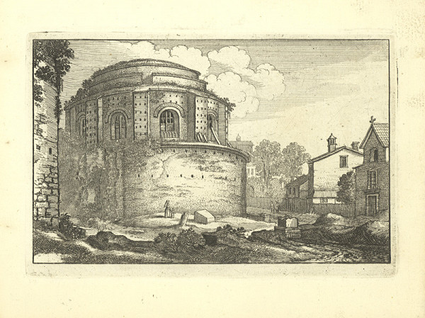 Václav Hollar – Ulička se zříceninou věže 