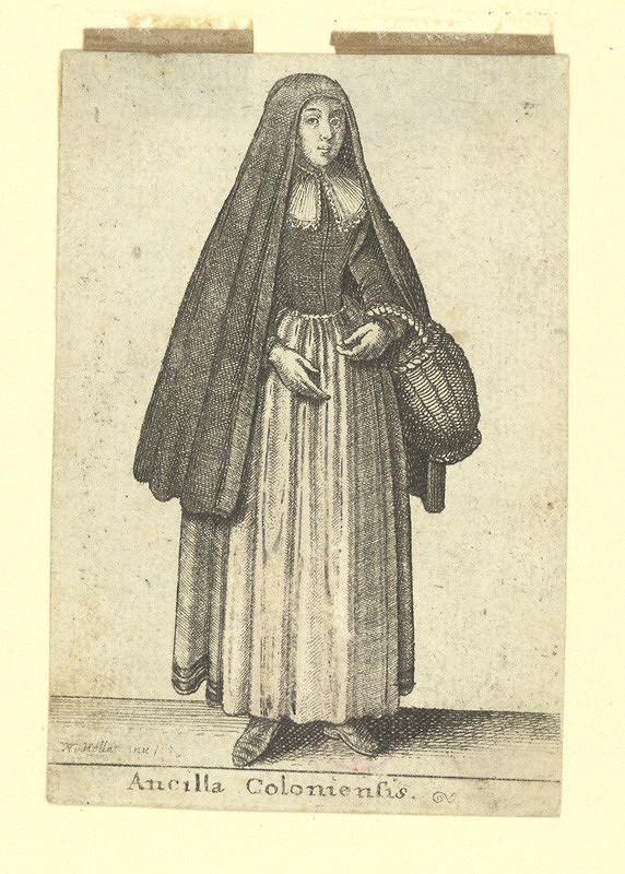 Václav Hollar – Ancilla Coloniensis / Služebná z Kolína nad Rýnem 