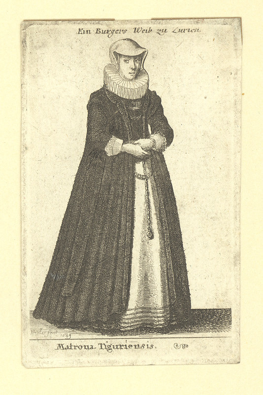 Václav Hollar – Matrona Tiguriensis / Matrona z Curychu