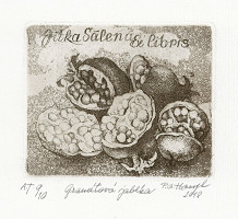 Petr Alois Hampl – Ex libris Jitka Šálená, Granátová jablka 