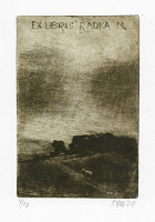 Jan Holec – Ex libris Radka M. (Radka Motlová), Vzpomínka na Daga 