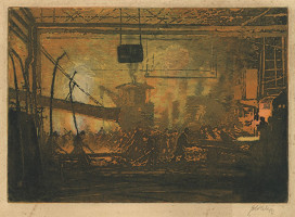 Stanislav Lolek – Dělníci při práci v huti 