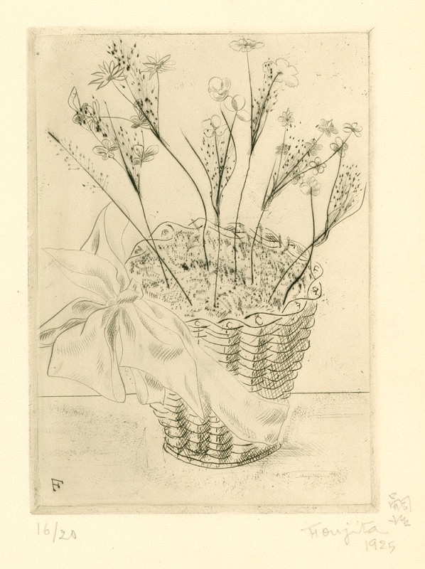 Léonard Tsuguharu Foujita – Květiny v květináči