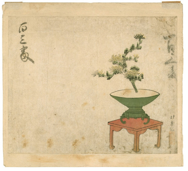 Teisai Hokuba – Surimono s ikebanou