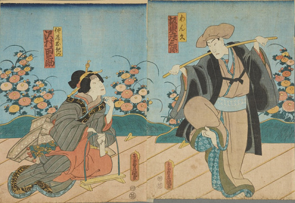 Utagawa Toyoshige – Herci kabuki