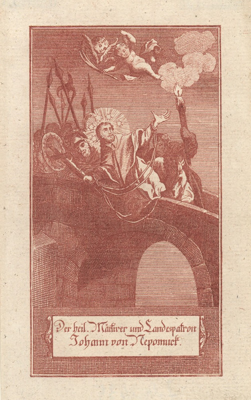 Jan Berka – Svržení sv. Jana Nepomuckého z Karlova mostu