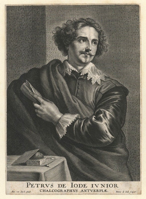 Peter de Jode II. – Portrét rytce Petra de Jode jr. (podle A. van Dycka)