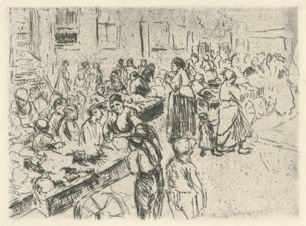 Max Libermann – Židovská ulička v Amsterdamu 