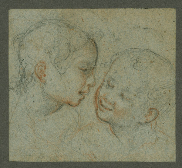 Neznámý autor – Dvě dětské hlavy 