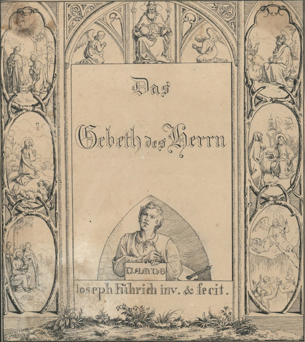 Josef Führich – Titulní list alba Otčenáš