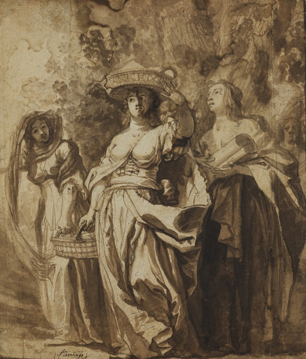 Denis Calvaert – Tři dcery faraonovy 