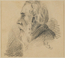 Karel Hlaváček – Podobizna strace z profilu 