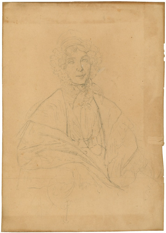 Franz Schrotzberg – Studie portrétu dámy 