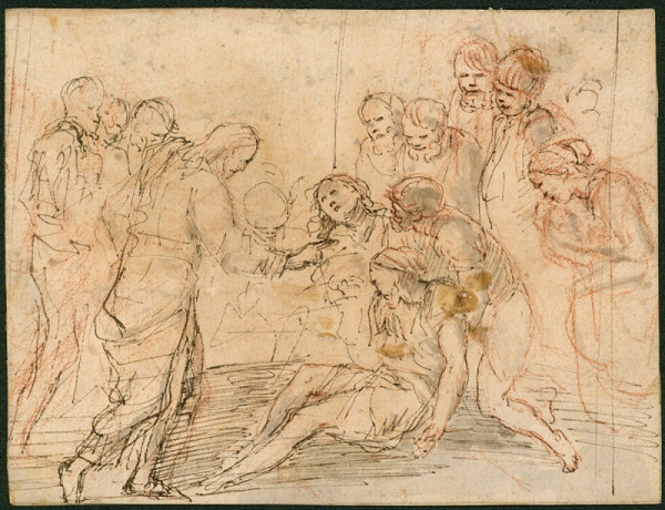 Jan van den Hoecke (?) – Ježíš uzdravuje malomocného 