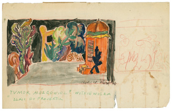 Zbigniew Pronaszko – Scénický návrh – S. I. Witkiewicz: Tumoc Mózgowicz 