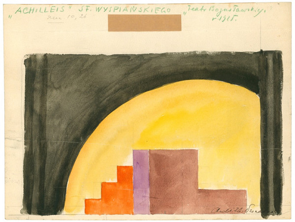 Zbigniew Pronaszko – Scénický návrh – S. Wyspiański: Achilleis 