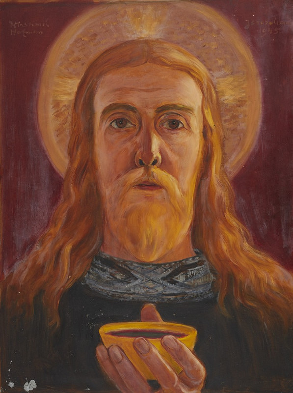 Wlastimil Hofman – Kristus s grálem – autoportrét