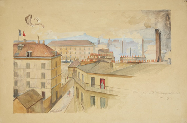 Václav Hradecký – Pohled na Montmartre