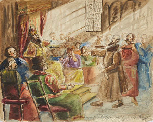 Wlastimil Hofman – Prokop před králem Zikmundem u Prešpurku 