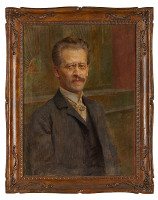 Vlaho Bukovac – Podobizna Kaubleho, tajemníka AVU 