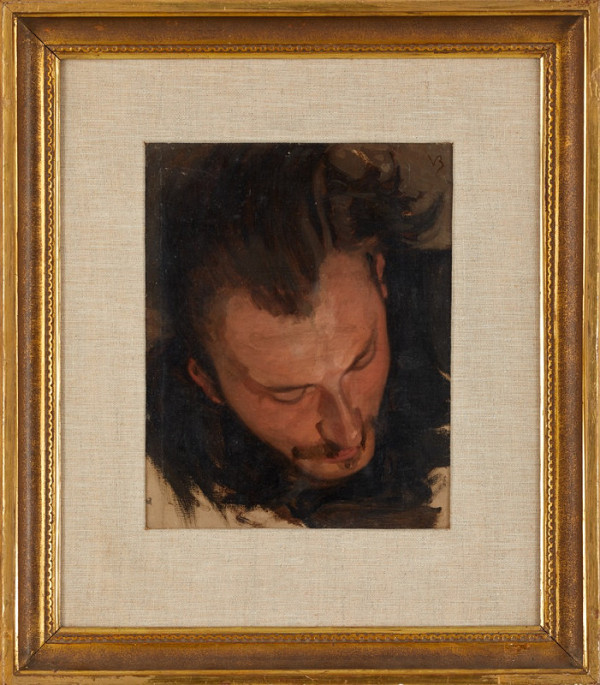 Viktor Barvitius – Portrét Adolfa Kosárka (studie k obrazu Bitva u Kresčaku) 