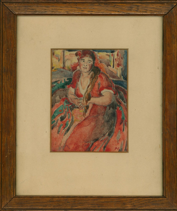 Roman Sirotskij – Žena v červených šatech 