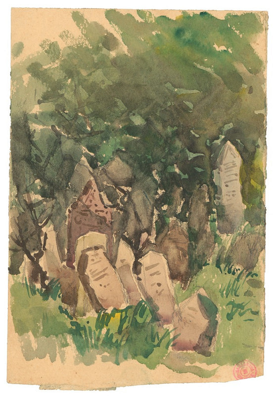 Viktor Foerster – Motiv ze židovského hřbitova 