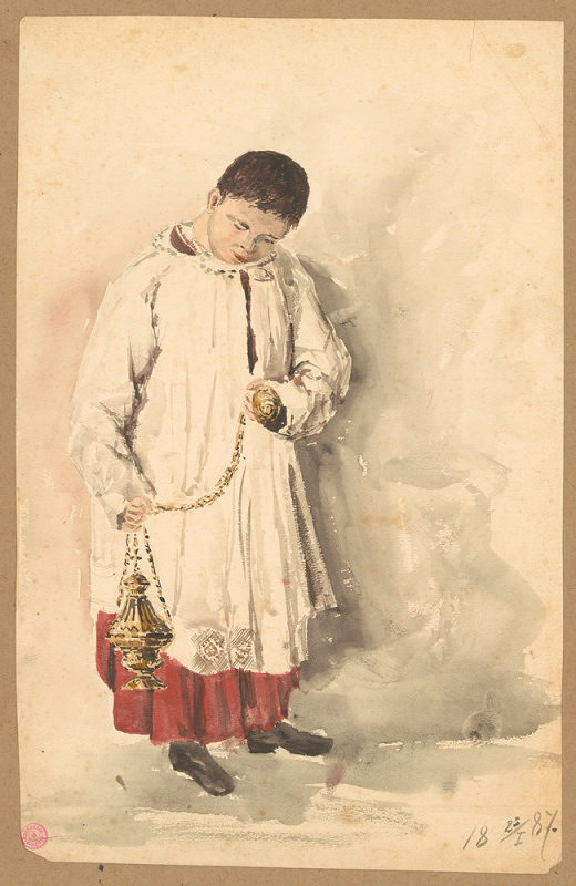 Viktor Foerster – Ministrant s kadidelnicí 