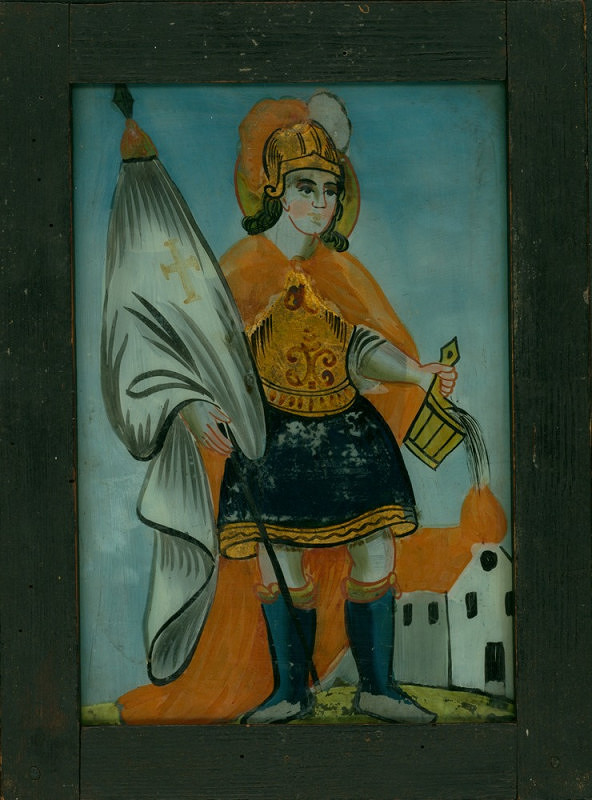 slovenský lidový malíř – Sv. Florián