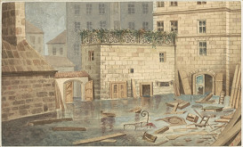 Baltazar Kašpar Kutina – Povodeň v Praze na Kampě 1890 