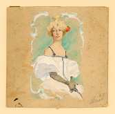 Luděk Marold – Podobizna dámy v plesových šatech 