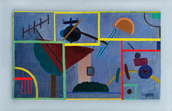 Július Koller – Pokyny (Dedinský rozhlas). (Obrazo-projekt) 